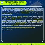 Foto:Ist. Cuaca di Bali: Gambaran umum  kondisi cuaca  wilayah Bali yang dijabarkan BMKG.