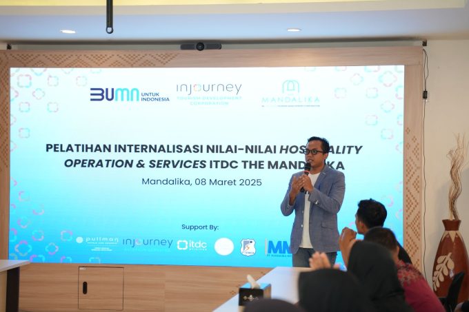 Photo/Courtesy of ITDC: Hospitality Operation & Services The Mandalika Values Internalization Training held on saturday, March 8, 2025.