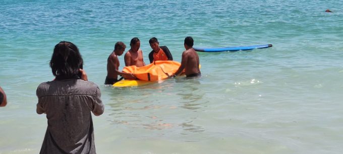 Foto/Ist. Meninggal: Penembak ikan yang hilang di Pantai Labuan Sait, Pecatu akhirnya ditemukan meninggal dunia.