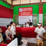 Foto/Ist. Bupati Wayan Adi Arnawa saat mengikuti acara Peluncuran Kelembagaan 80.000 Koperasi Desa/Kelurahan Merah Putih (KDMP/KKMP) secara daring dari Wantilan Rangdu Kriya Mandala, Desa Kutuh, Kuta Selatan