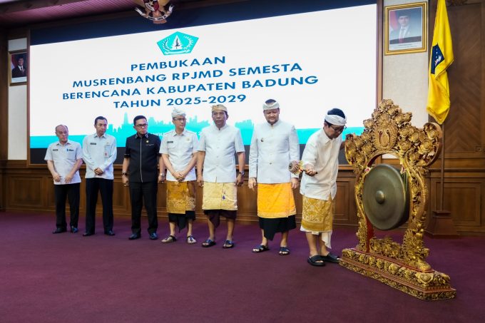 Foto/Ist Bupati Badung I Wayan Adi Arnawa membuka secara resmi Musrenbang RPJMD Semesta Berencana Kabupaten Badung tahun 2025-2029, di Ruang Kertha Gosana, Puspem Badung.