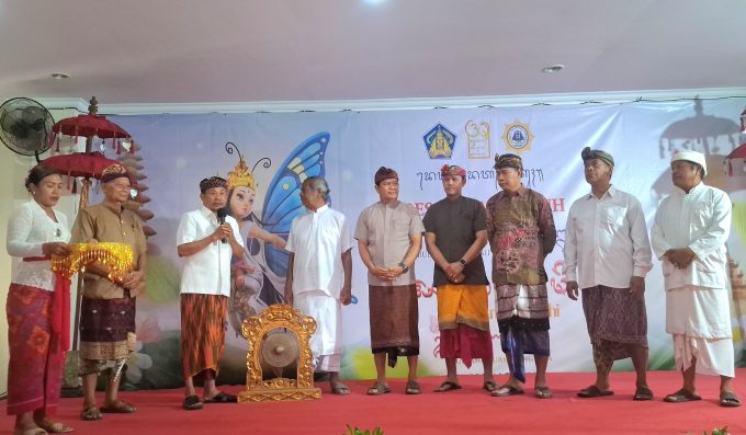 Lomba: Lomba Bulan Bahasa Bali ke-8 yang digelar Desa Adat Kutuh disambut antusias peserta.