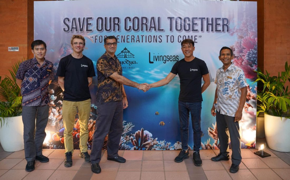 Foto/Ist Ayodya Resort: Ayodya Resort Bali saat meluncurkan program konservasi laut berkelanjutan bersama Livingseas