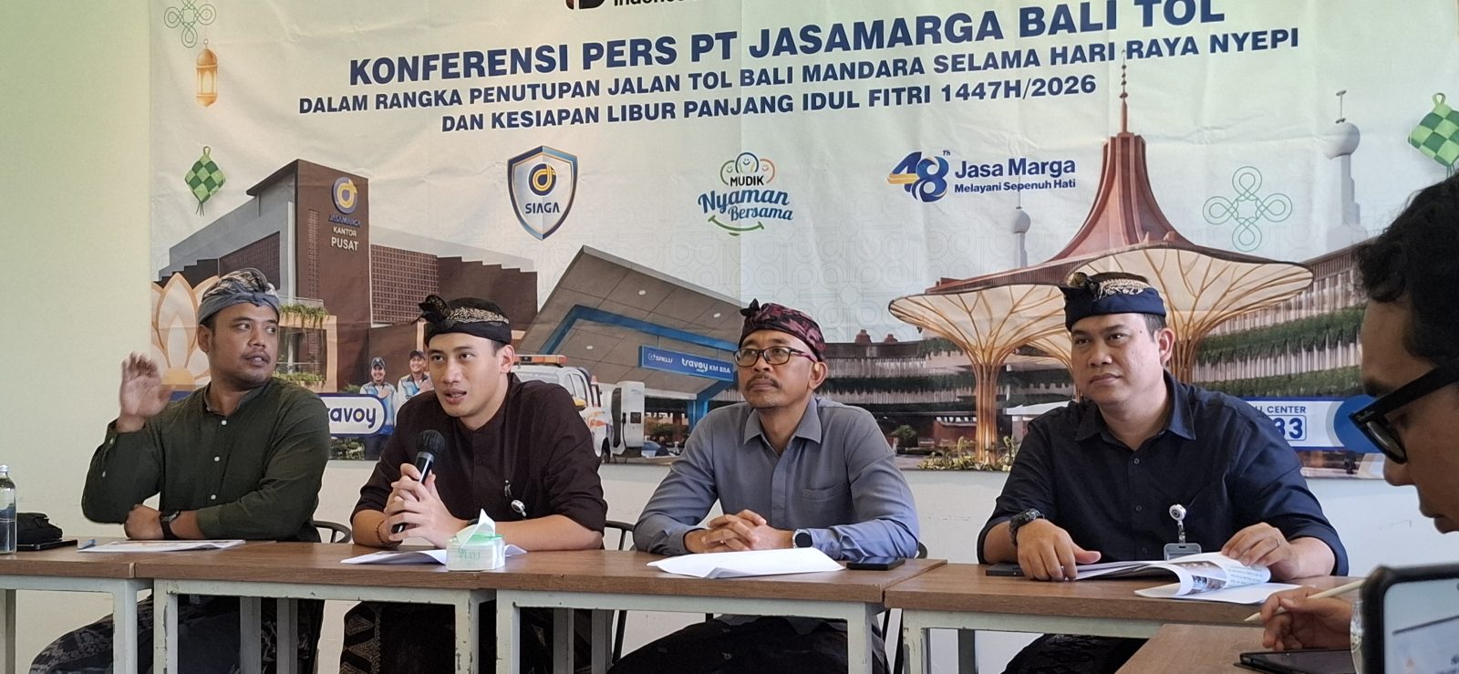 Foto: Istimewa Nyepi: Manajemen Jasa Marga Bali Tol memaparkan kesiapan menghadapi Nyepi dan peningkatan kendaraan saatLebaran.