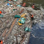 Foto: Istimewa Sampah: Sampah kiriman memenuhi Muara Pantai Dreamland