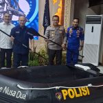 Foto Istimewa Patroli Laut: Penyerahan bantuan olehn ITDC kepada Satpolaiur dalam meningkatkan Patroli laut di perairan Nusa Dua.