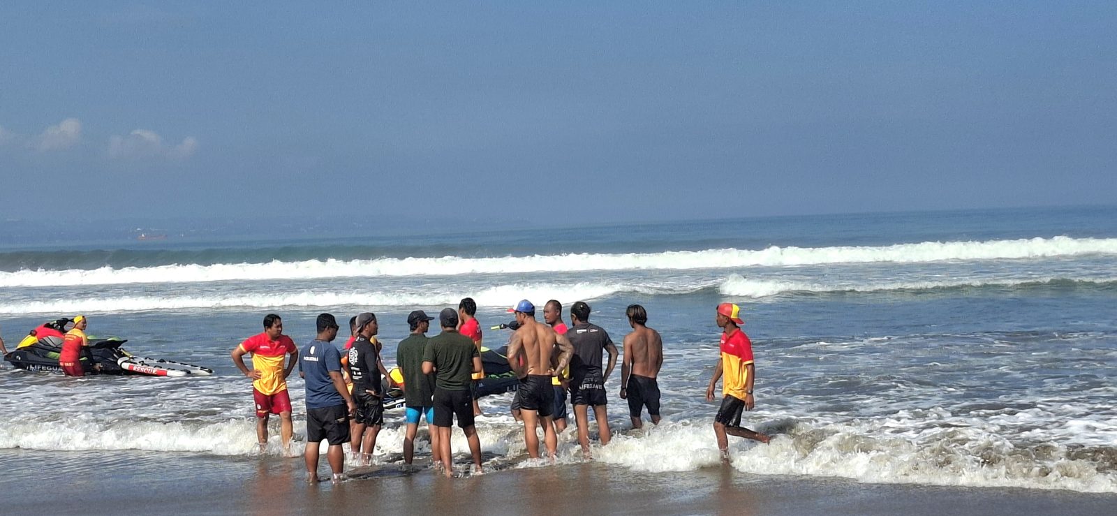 Foto Istimewa Pelatihan: Suasana Pelatihan Gabungan Opersional Jet Ski yang dilakukan Lifeguard Kuta dan Kuta Selatan.