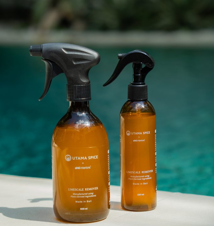 Photo Caption: Utama Spice: The collaboration between Bali-based wellness brand Utama Spice and premium bathroom design specialist Ahti Interiors has resulted in the launch of a plant-based bathroom cleaning product.