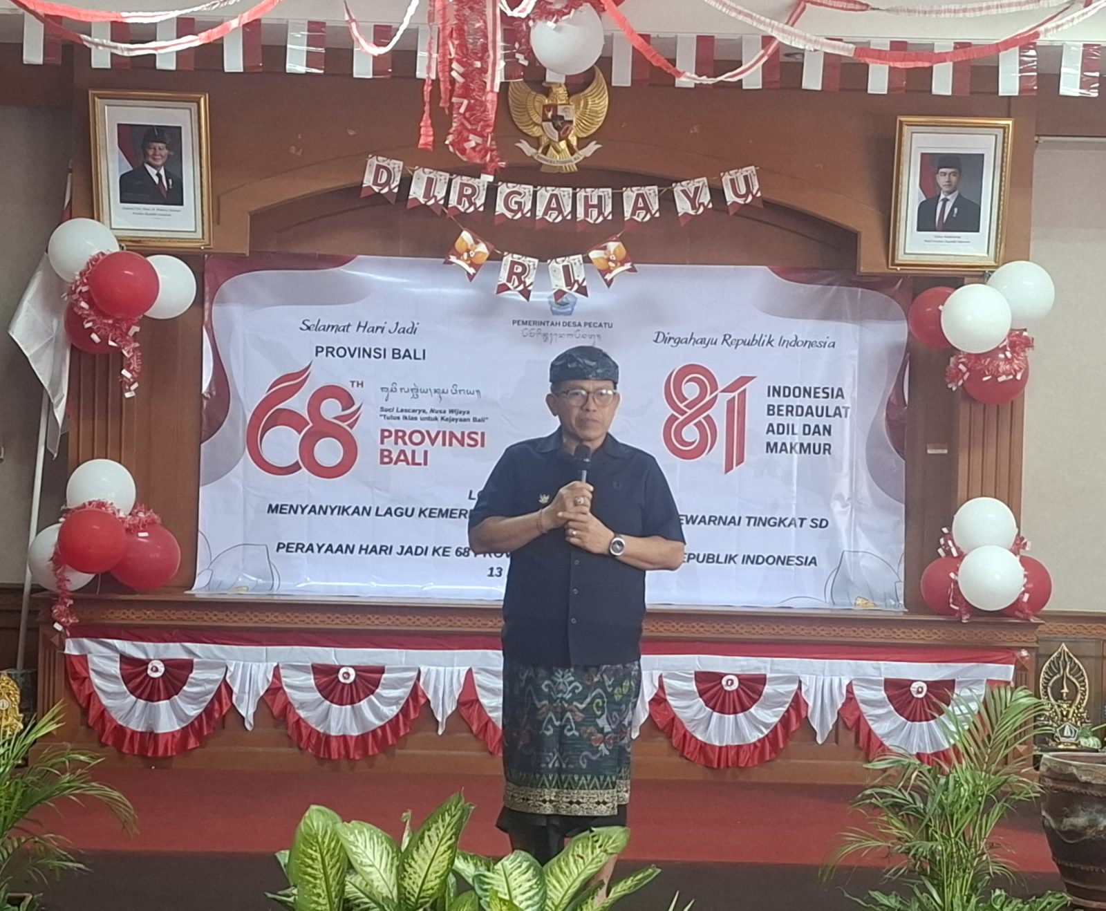 Foto Istimewa Lomba: Siswa SD di Pecatu mengikuti Lomba Seni Budaya yang dibuka Perbekel Pecatu, Made Karyana Yadnya dalam rangka menyambut HUT ke-81 Kemerdekaan RI dan HUT ke-68 Provinsi Bali.