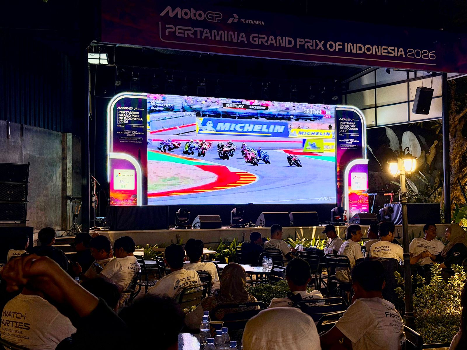 Foto Istimewa Tumbuh: Watch Party Aragón GP 2026 yang digelar di Malang, Minggu (30/8).