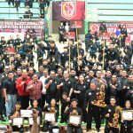 Foto Istimewa Silat: Wakil Bupati Badung Bagus Alit Sucipta saat menutup Kejuaraan Pencak Silat Bakti Negara Cup I Tahun 2026 di GOR Purna Krida Kerobokan.